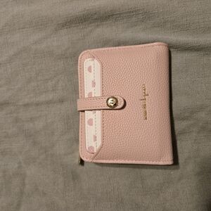 Nanette Lepore Pink Pebbled Leather Wallet
